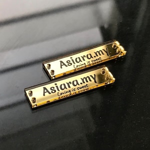 targhette in plexiglass personalizzate specchiato rettangolare oro o argento Battesimo / Matrimonio / Nozze / Comunione / attività