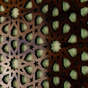 mdf panel or perforated wood internal external laser cutting home decoration, painting, do-it-yourself, room divider