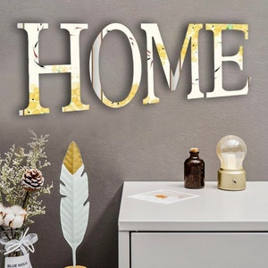 Iniciales de oro para bodas / Cake Topper Golden Letters Wall Decoration / Letras de acrílico personalizadas Letras de plexiglás de oro