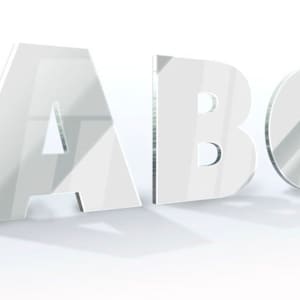 Letras Plexiglás Plata Espejo Oro Personalizado Laser Cut Nombre en Acrílico Personalizado Su Frase Personalizado Signo de pared