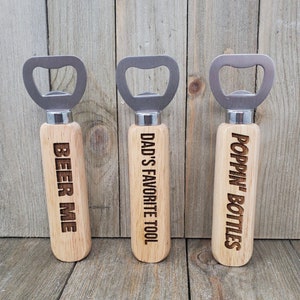 Flaschenöffner Holzgriff, Bierflaschenöffner Holzgriff, Holzgriff Flaschenöffner, für Zuhause, Küche, Bar, Geschenk