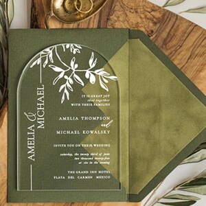 convites de casamento em plexiglass, convites de casamento em plexiglass personalizados, convite para a recepção de casamento, elegante