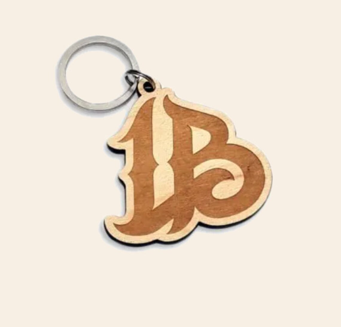 1-500pcs Custom Engraved Wood Keychain - Custom Shaped Keychain Made of ...