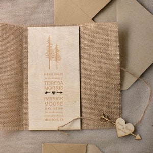 Invitation de mariage en bois invitations personnalisées en bois invitations de mariage rustiques, invitation de réception de mariage, bois Enregistrer la date