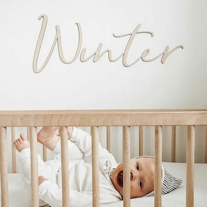 Scritta o nome  in legno per bambini personalizzata Battesimo / Matrimonio / Nozze Comunione Lettering personalizzato l Lettering nome legno