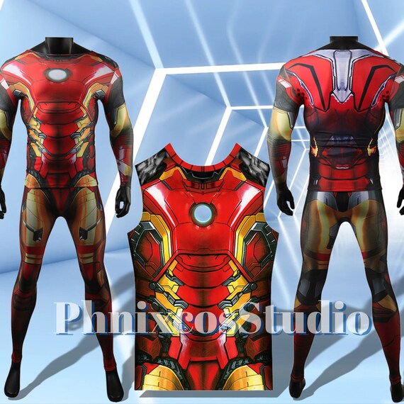 Deadpool Cosplay Costume Red Bodysuits Armor Suit Halloween Outfit for  Adult Men 