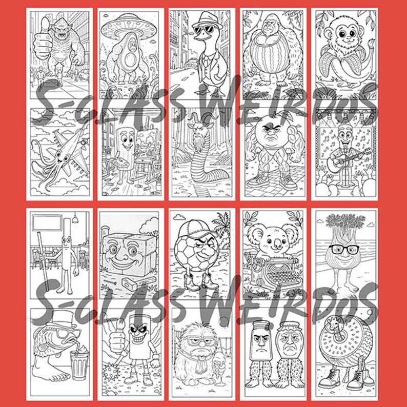 130 Italian Brainrot DIGITAL Coloring Pages | Instant PDF Digital ...