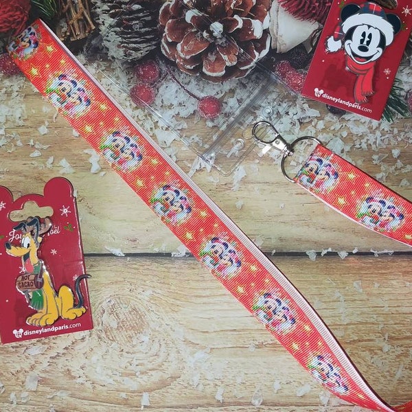 Lanière Mickey et Minnie Noël