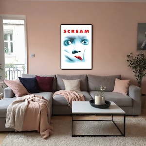 Scream Movie Poster Cross Stitch Pattern Digital Download