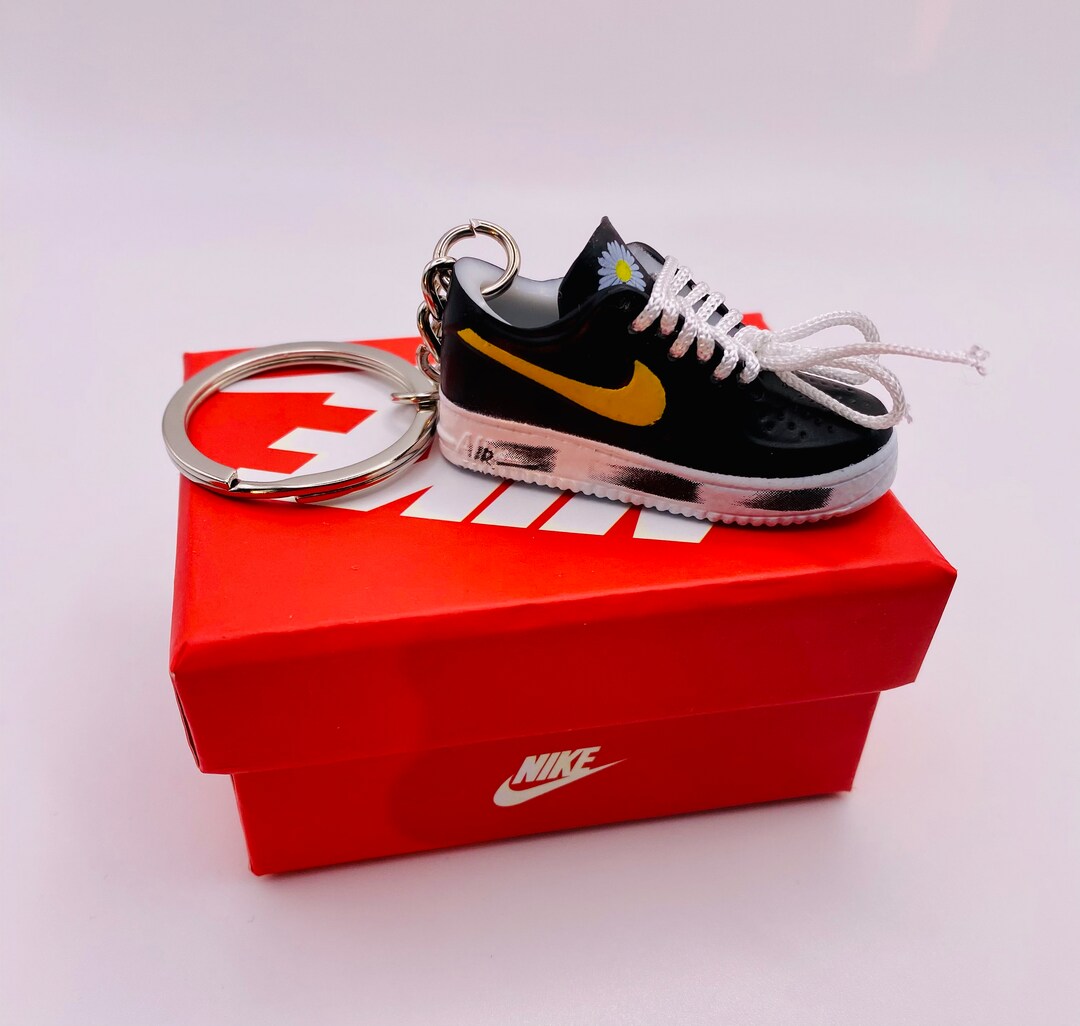 Mini Nike Air Force 1 Keychain 3D Sneaker Key Holder Etsy