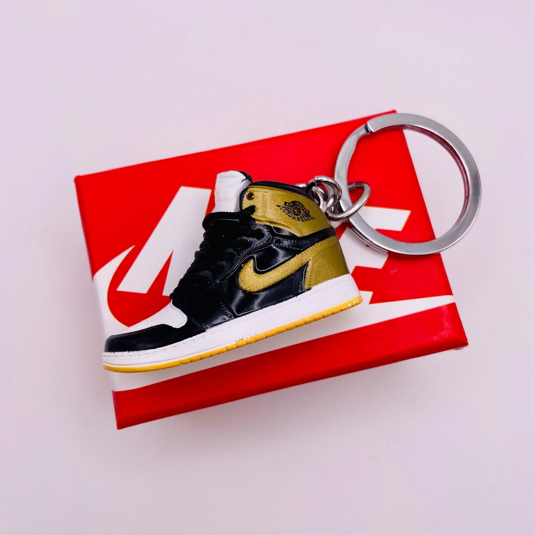 Mini Nike Air Jordan Keychain 3D Sneaker Key Holder Etsy