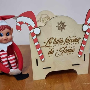Cama de madera de elfo joker personalizada (individual, doble, litera o bebé)