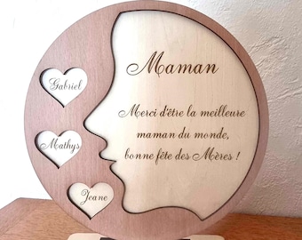 Cadre personnalisé fête des mères/pères, maman/papa, mamie, mamy/papi, papy