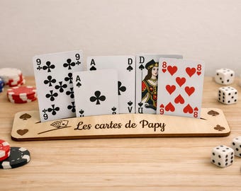 Custom playing card holder