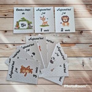 Cartes étapes bébé