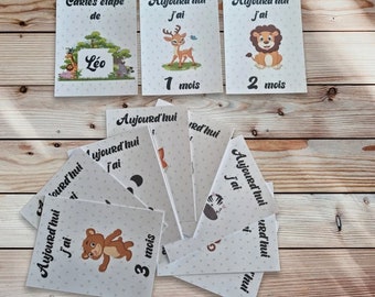 Cartes étapes bébé