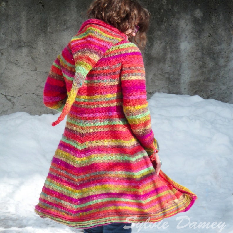 CROCHET Hooded Coat PATTERN Elf Fairy Pixie Hoodie Sweater Etsy