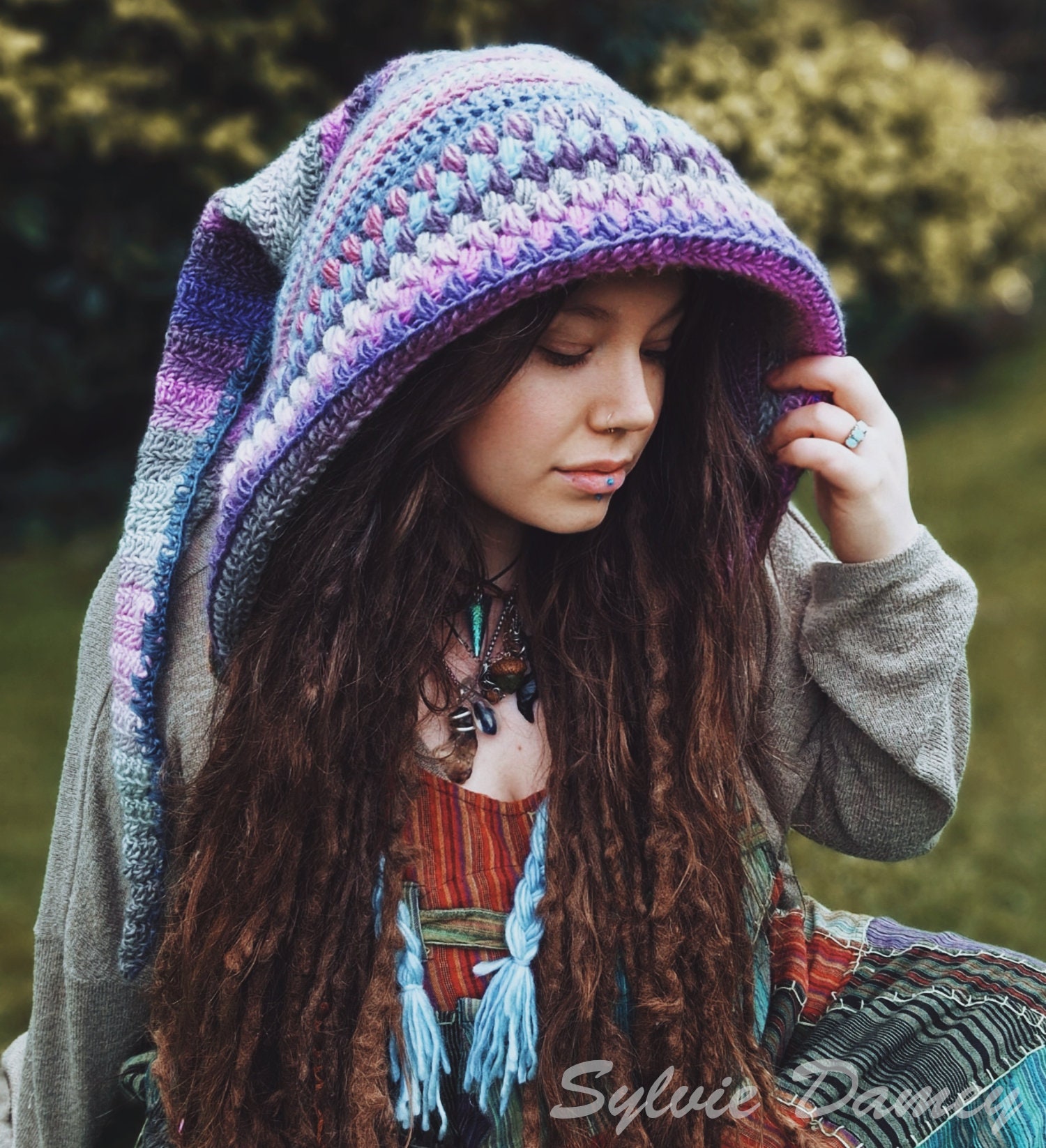 CROCHET Long Hood PATTERN,  display picture 1
