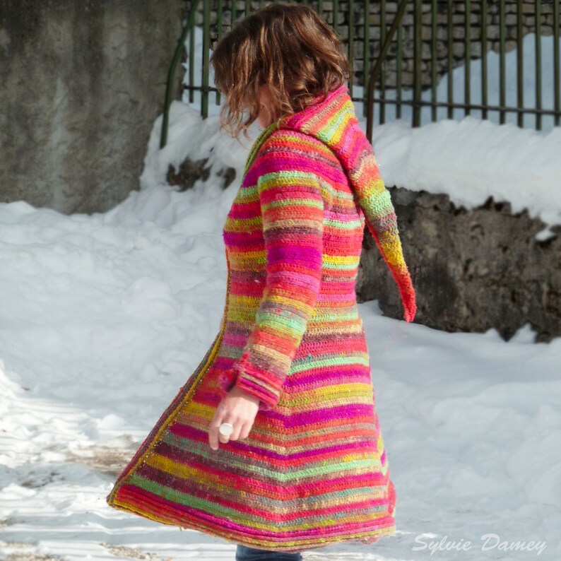 CROCHET Hooded Coat PATTERN Elf Fairy Pixie Hoodie Sweater Etsy