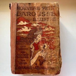 PETIT LAROUSSE ILLUSTRE 1927 - イラスト付きフランス語辞典百科事典