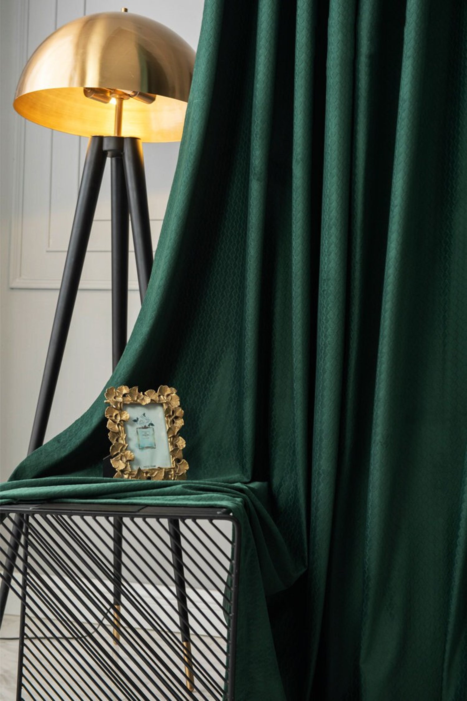 Forest Green Curtains Panels Blackout Curtain for Bedroom Custom Living