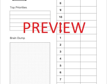 Harvard Time Box Template Etsy Harvard Time Box Template Etsy