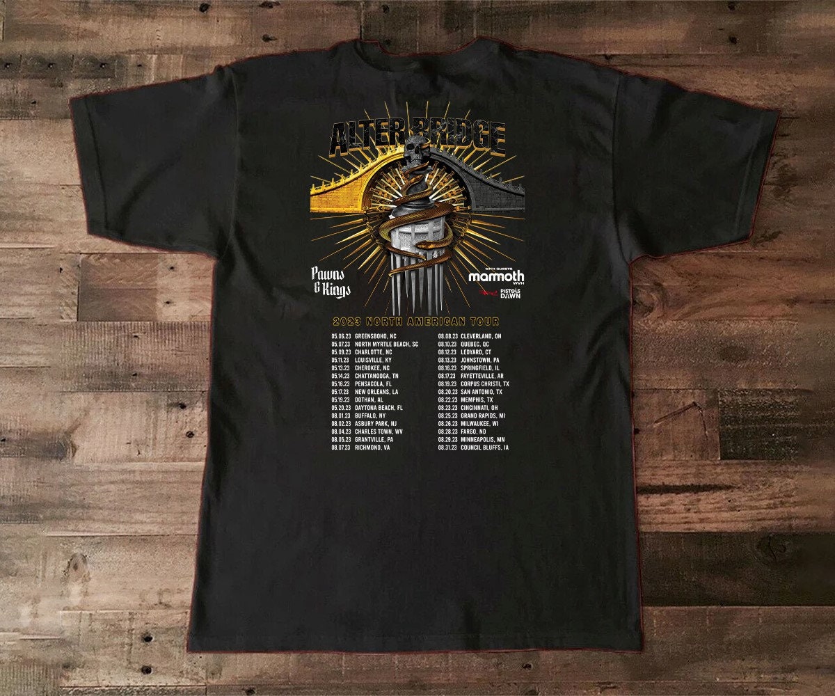 Buy Pawns and Kings North America New Tour 2023 T-shirt Alter Online in  India 