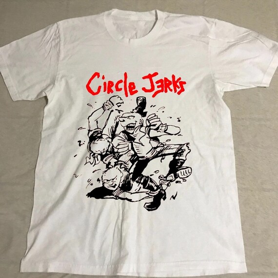 Vintage Circle Jerks 80s Tour Concert T-shirt Circle Jerks - Etsy