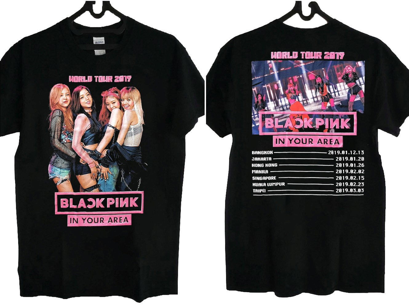 BLACKPINK in Your Area Tour 2019 T-shirt Blackpink - Etsy