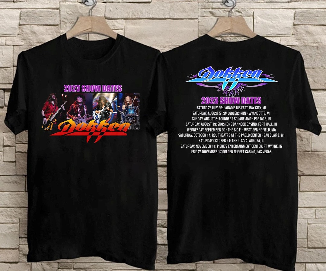 Dokken Tour July 2023 Tshirt Dokken 2023 Show Dates Tshirt Etsy