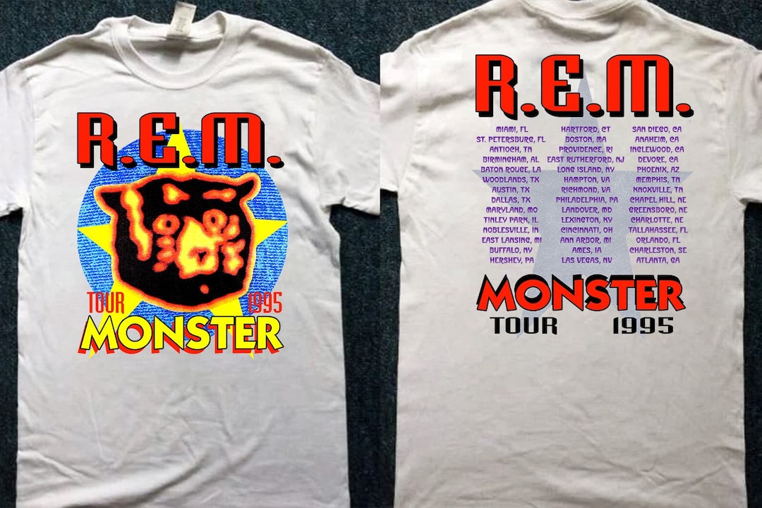 1995 REM Monster Tour Tshirt, Rem Tour 1995 Tshirt, Rem Tour '95