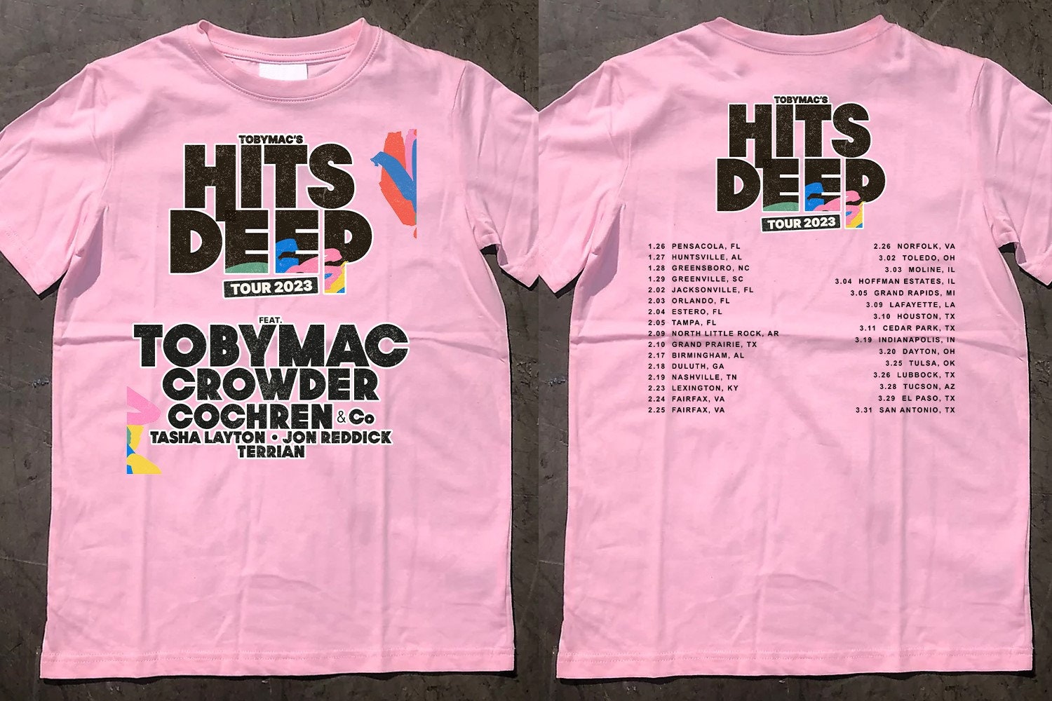 2023 Tobymac Hits Deep Tour Tshirt Tobymac Tour 2023 Etsy