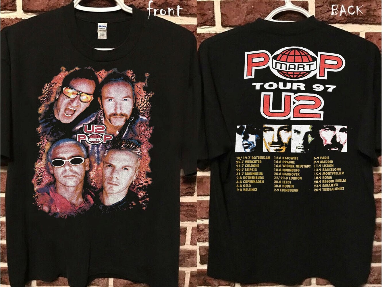 Rock Off U2 Stardes Ufficiale Uomo Maglietta Unisex (Small