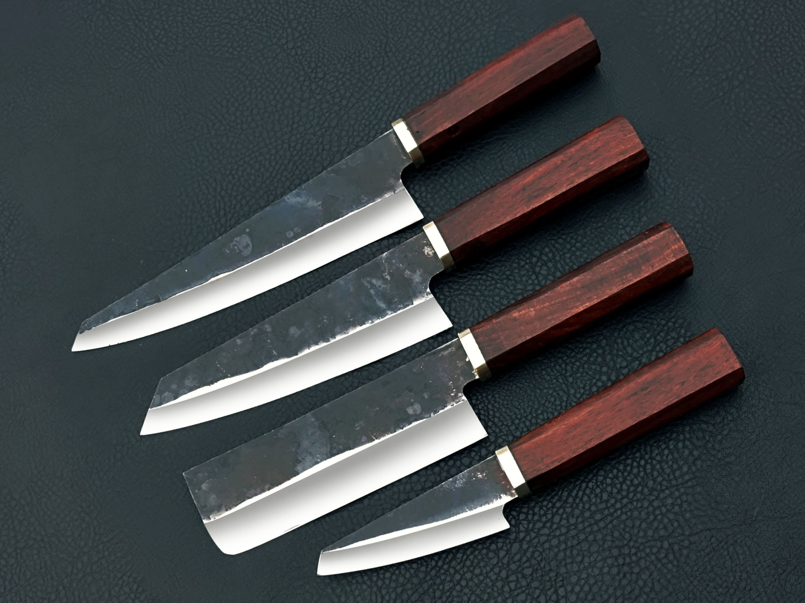 Handmade Carbon Steel Knives With Coverprofessional Japanese 
