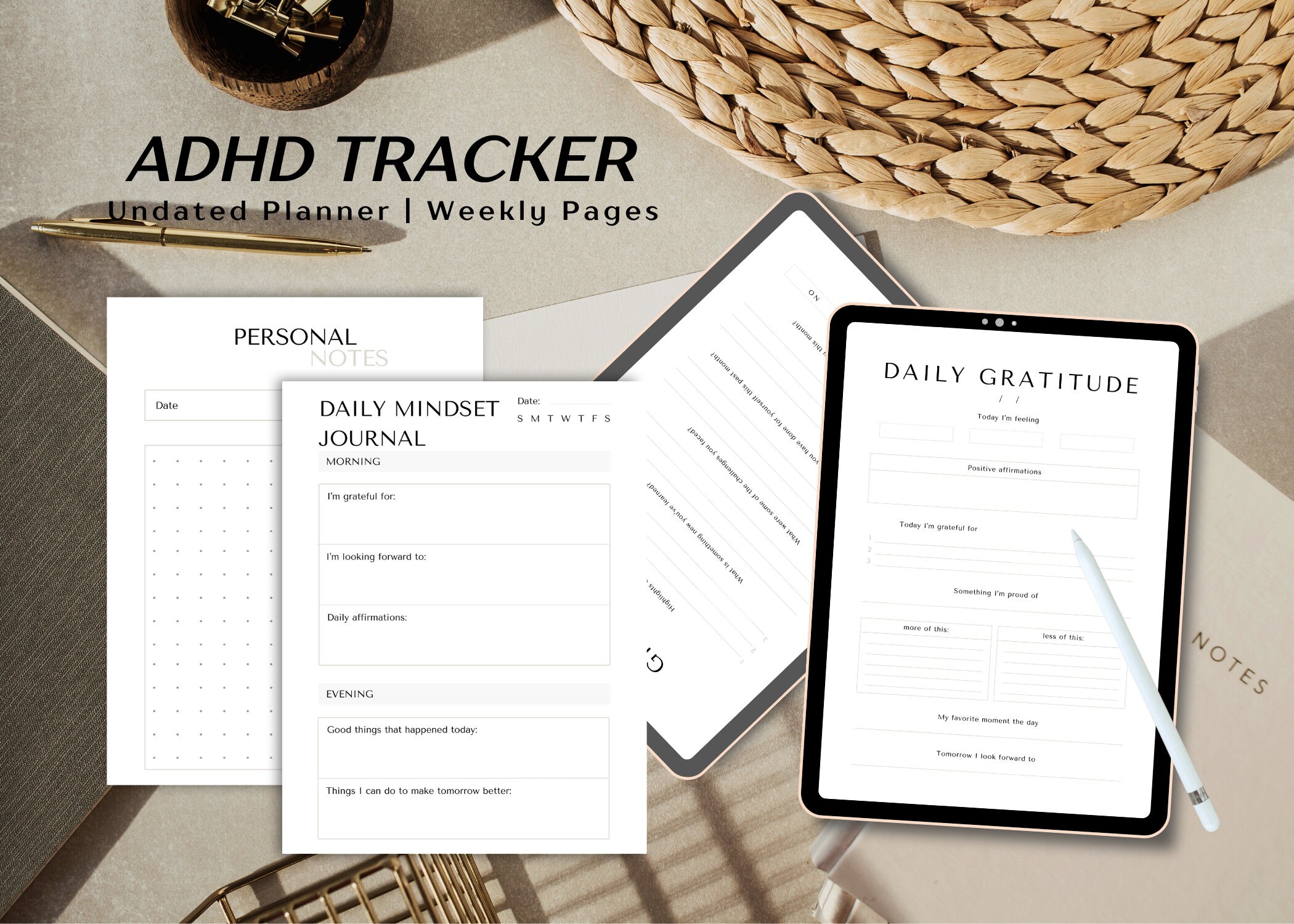 Self-care Planner Bundle, Printable Self Care Templates, Happy Planner ...