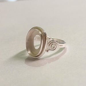 925 Sterling Silver Oval Ring, 6x4 mm- 25x20mm Bezel, Setting For Making Ring, Breast Milk, DIY jewelry supplies, build ring, oval ring base