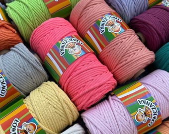 Braided PREMIUM cotton cord | 5mm | 100m | Macrame rope, Macrame string, handmade, crochet, knit, knitting, DIY