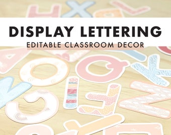 Bulletin Board Lettering | Classroom Decor - California Dreamer