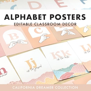 Alphabet Posters | Classroom Decor - California Dreamer