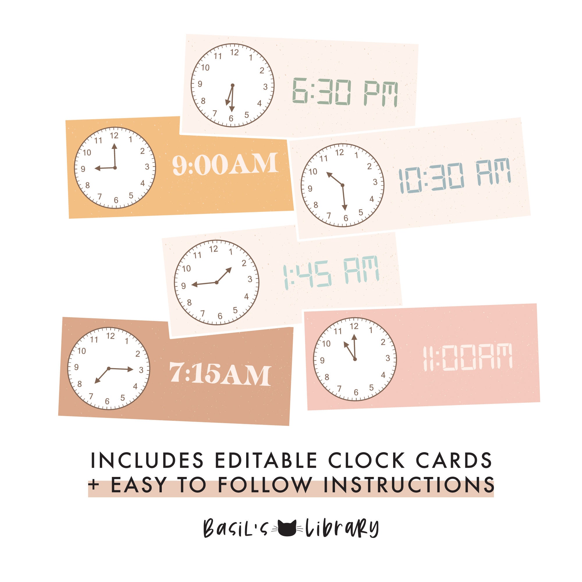 Timetabling Clock Classroom Timetable | Classroom Decor - California Dreamer - Etsy