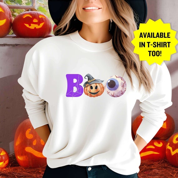 Boo sweatshirt, Its Spooky Season Shirt, Stay Spooky Shirt, Halloween Ghost Sweater, Trick or TreatShirt, Fall Sweatshirt, Spooky Vibes