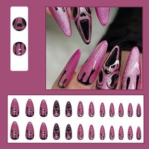 Nailsby.nt - a lil edgy baddie set 🖤 Louis Vuitton nail