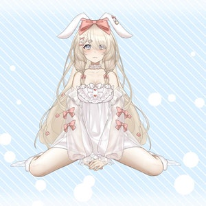 Individuell angefertigter Vtuber - Mädchen vtuber model - Halbkörper/Vollständig manipulierter Live2D Avatar fertig