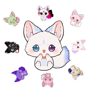 Personalisierbarer Vtuber - Fuchs vtuber model - Vollkörper / Vollständig manipulierter Live2D Avatar