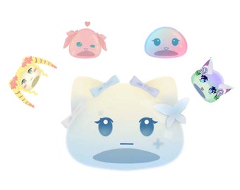 Custom Slime Vtuber Model – Fully Rigged Live2D Avatar