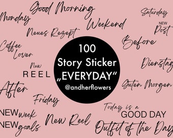 100 Story Sticker | EVERYDAY | instagram Story Sticker