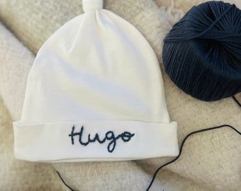 Personalised Embroidered Baby Beanie