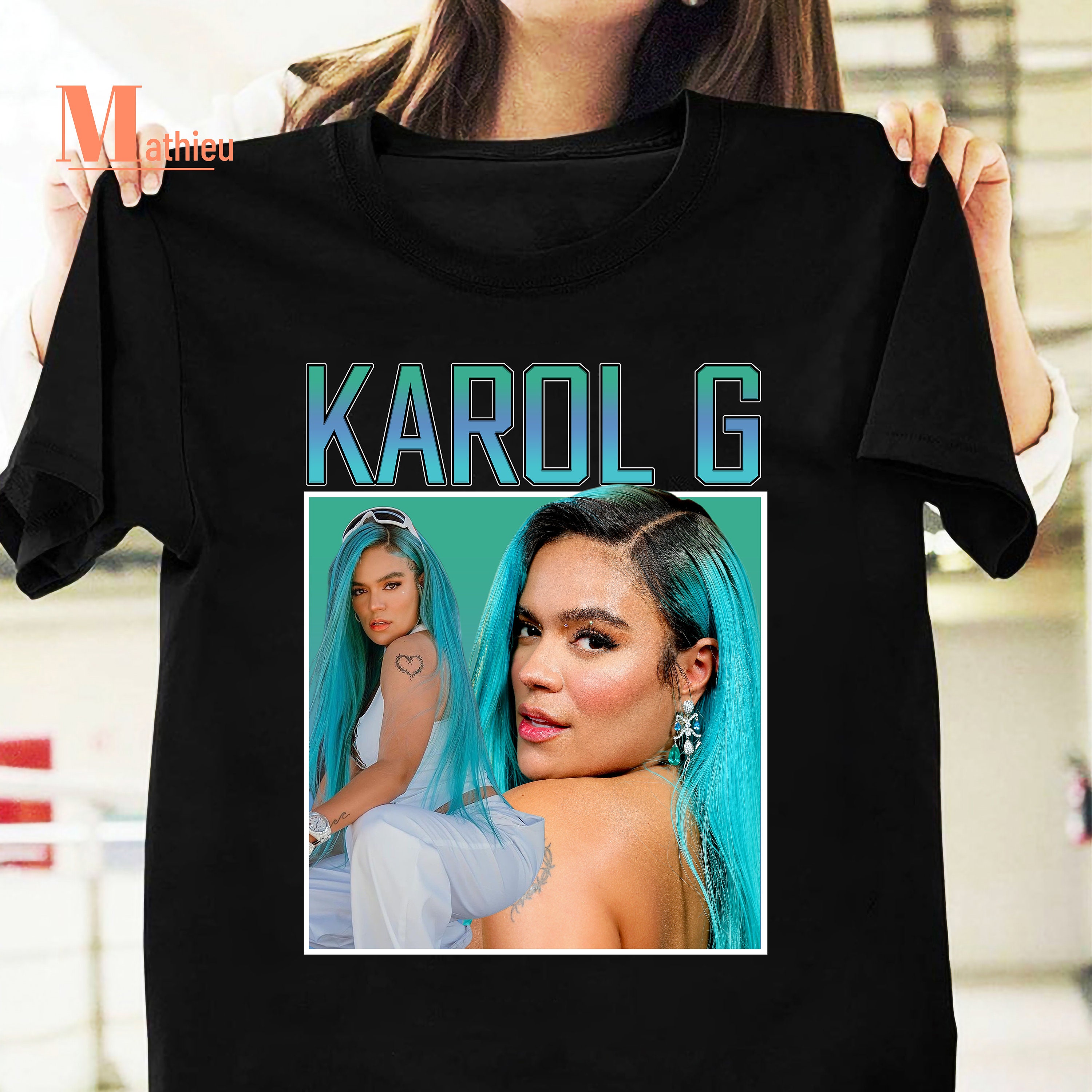 Karol Music and G - Camiseta clásica unisex de algodón para hombre y mujer,  camiseta clásica blanca