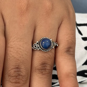 Lapis Lazuli Ring, Gemstone Ring, Natural Lapis, Handmade Ring, Beautiful Ring, Lapis Jewelry, Designer Ring, 925 Silver Ring,Christmas Gift