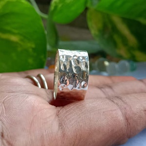 Hammered Ring, Women Ring, 925 Silver Ring, Dainty Ring, Silver Ring, Thumb Ring, Handmade Ring, Bohemian Ring, Worry Ring, Statement Ring